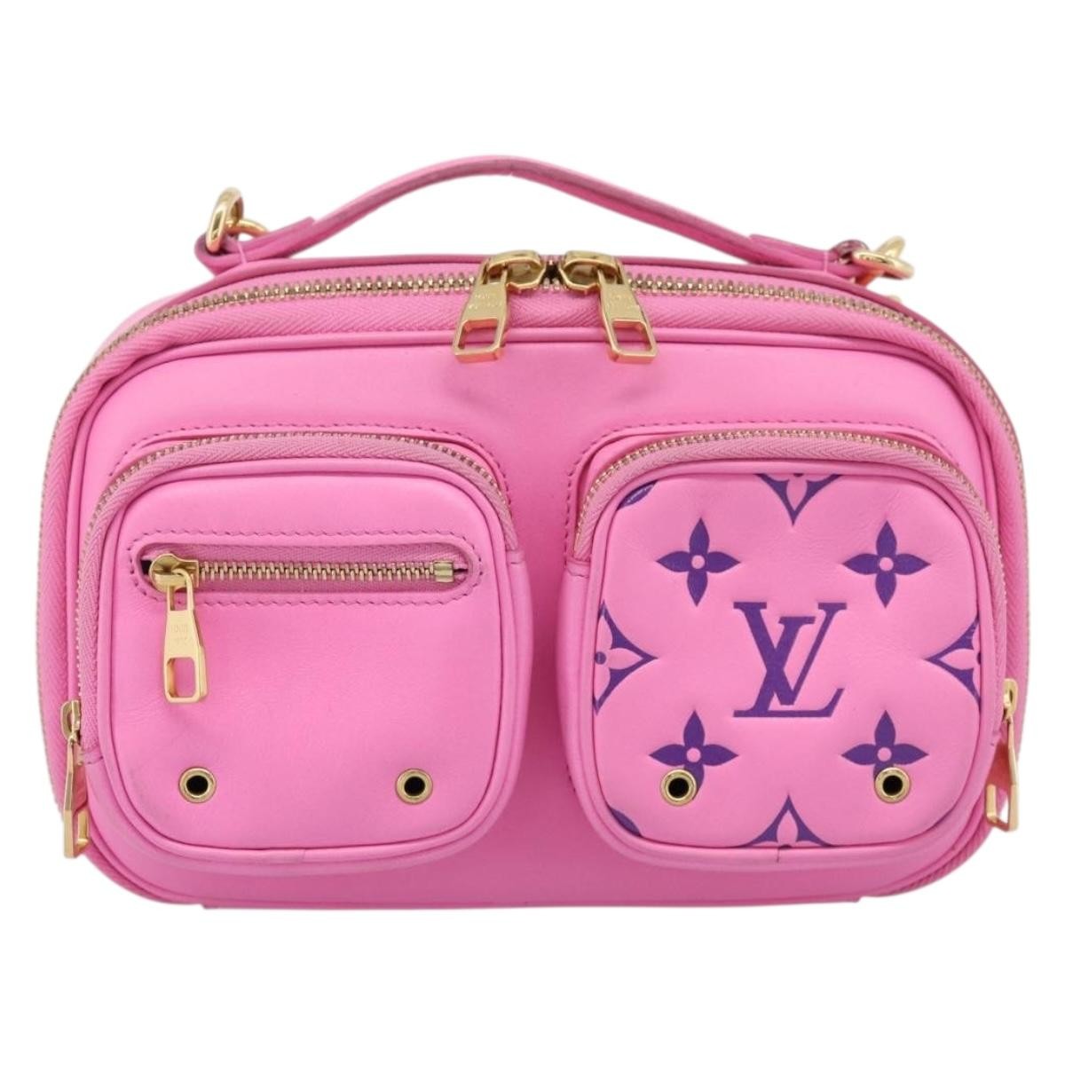 Louis Vuitton Utility Monogram Canvas Pink Leather Crossbody Bag Bag (Pre-Owned)