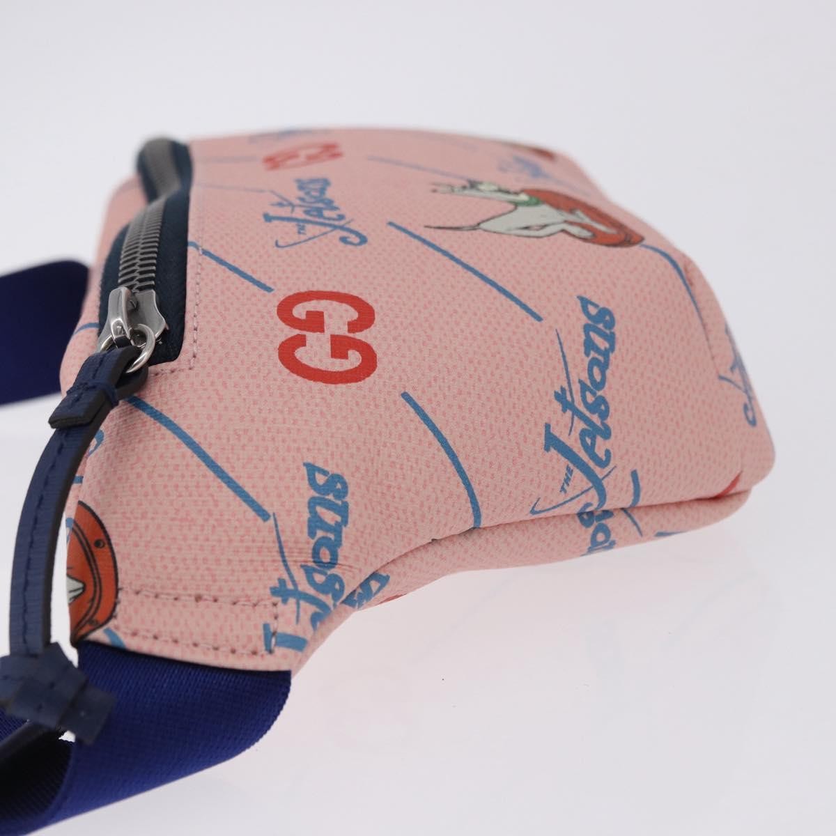 Gucci Children's Belt Bag Printed Gg Coated Canvas Pink Canvas Clutche & Pouche Bag (Pre-Owned)