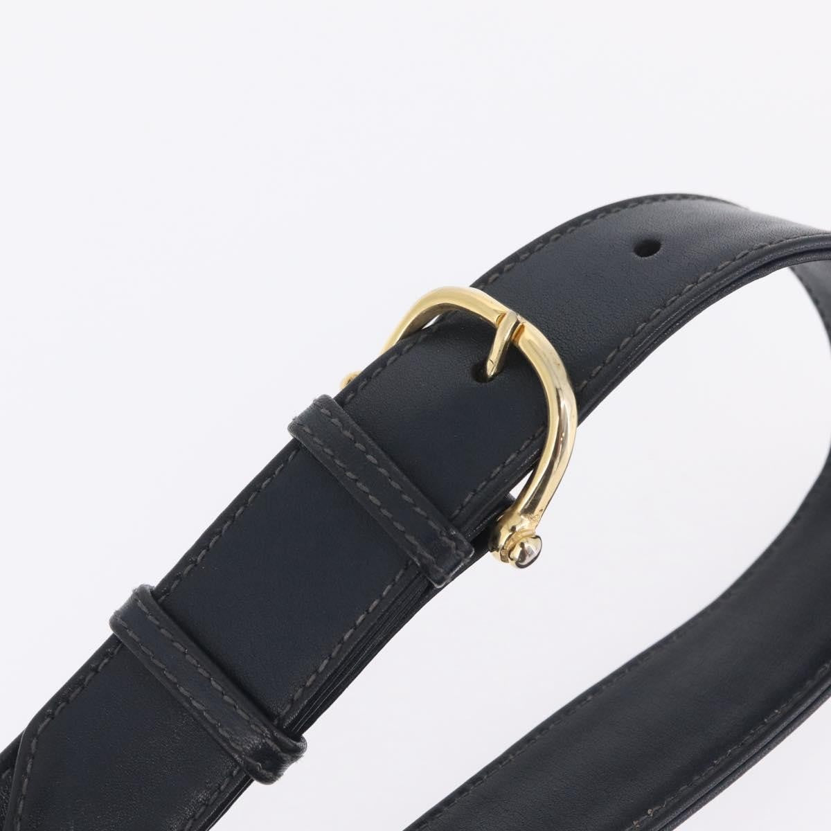 Celine Shoulder Leather Navy Leather Shoulder Bag Bag (Pre-Owned)