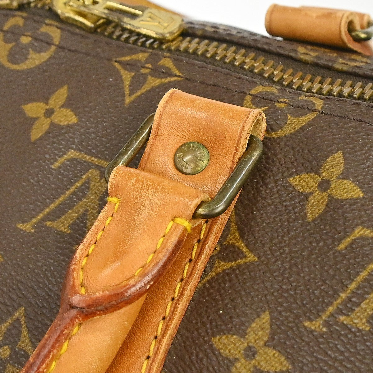 Louis Vuitton Keepall Monogram Brown Canvas Travel Bag Bag (Pre-Owned)
