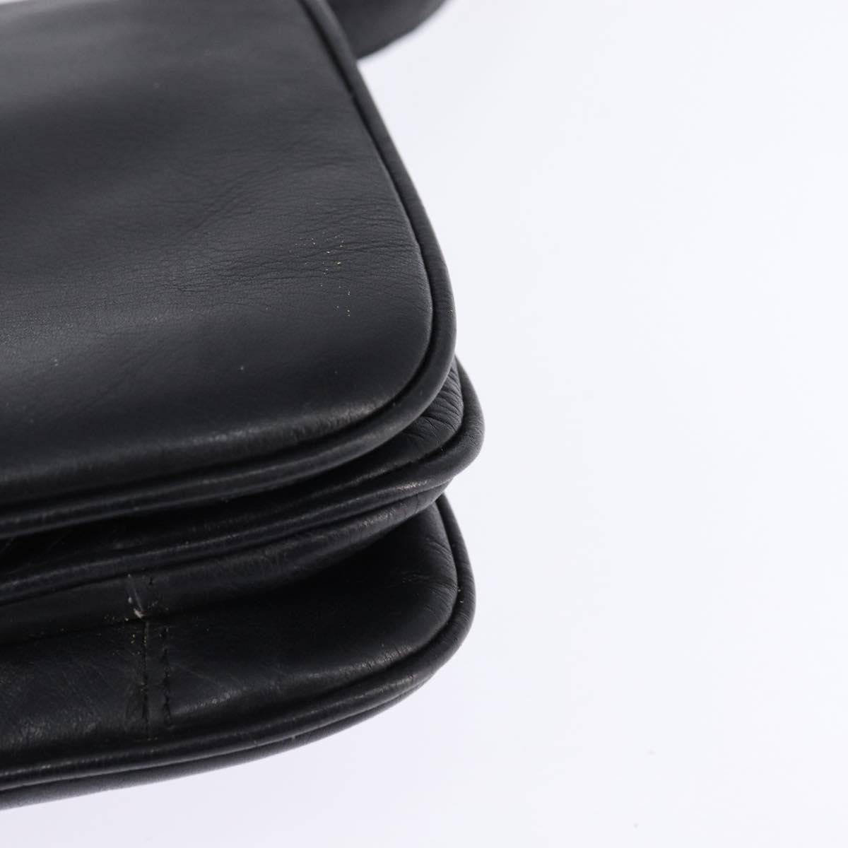 Celine Vintage Leather Black Leather Shoulder Bag Bag (Pre-Owned)