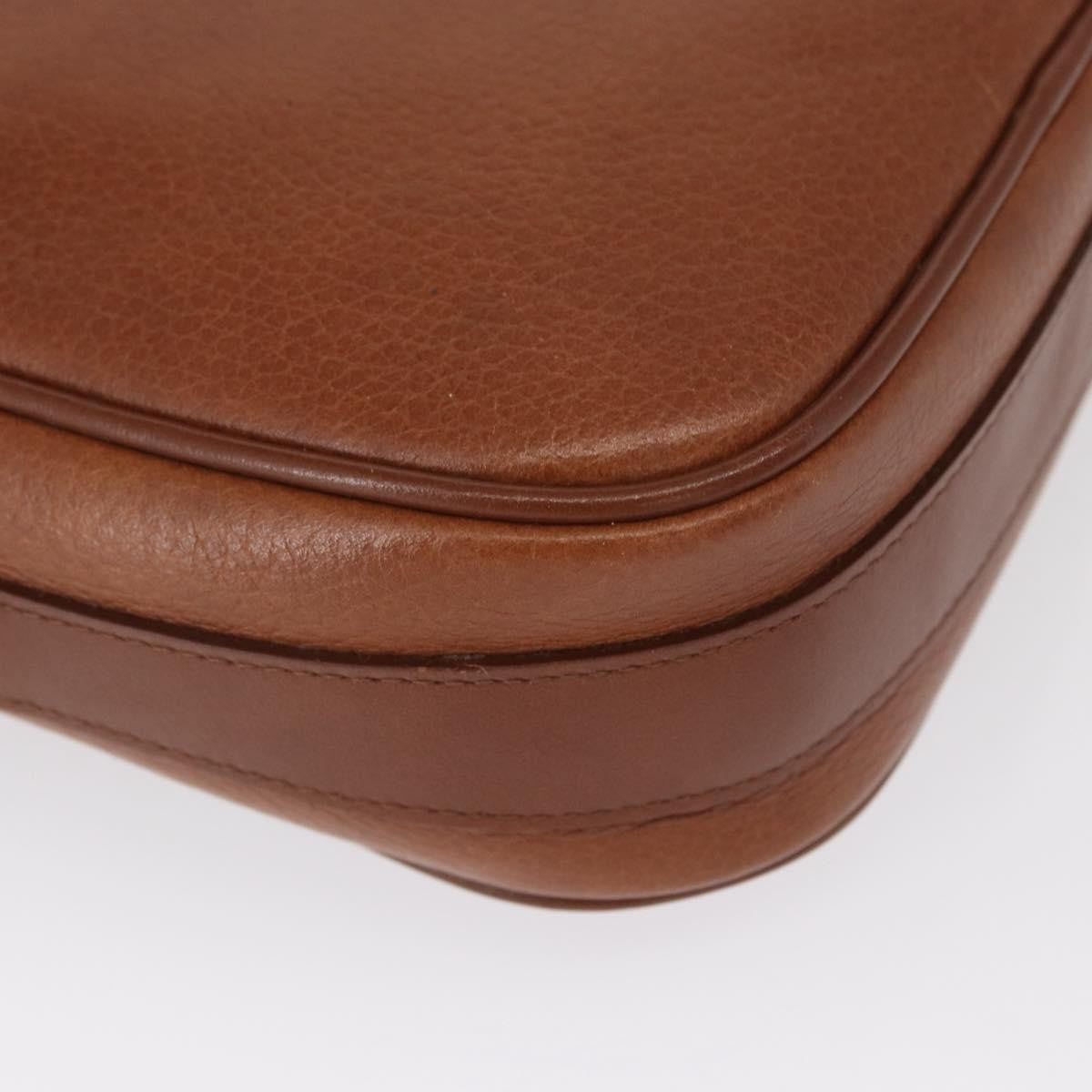 Burberry Vintage Leather Brown Leather Shoulder Bag Bag (Pre-Owned)