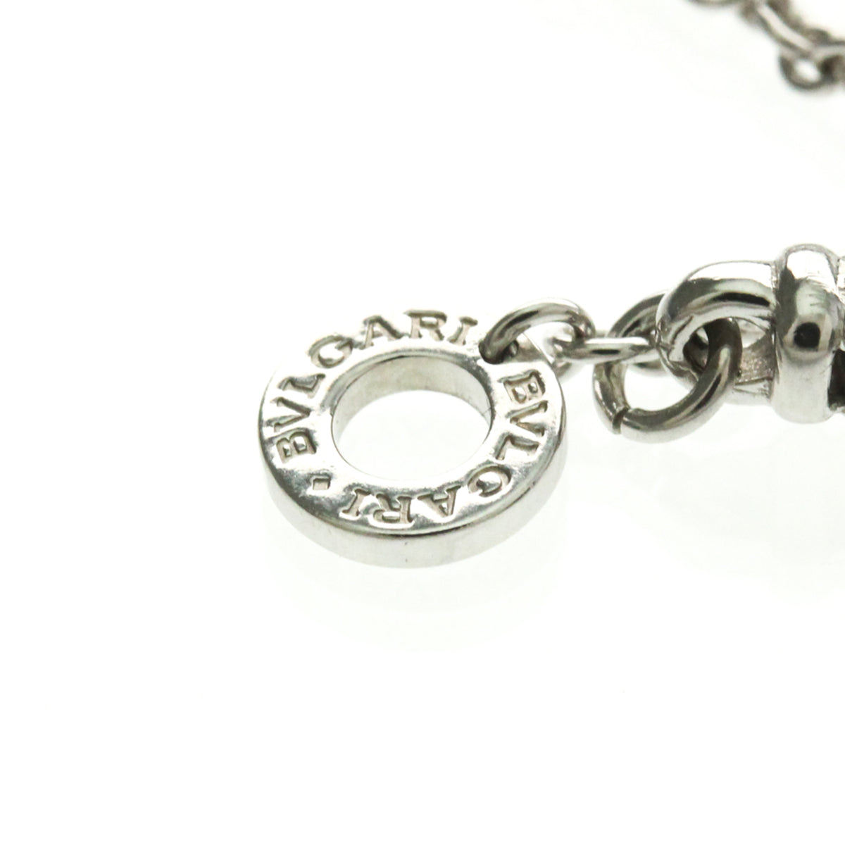 Bvlgari B.Zero1 Pendant 18K White Gold Silver White_Gold Necklace Jewelry (Pre-Owned)