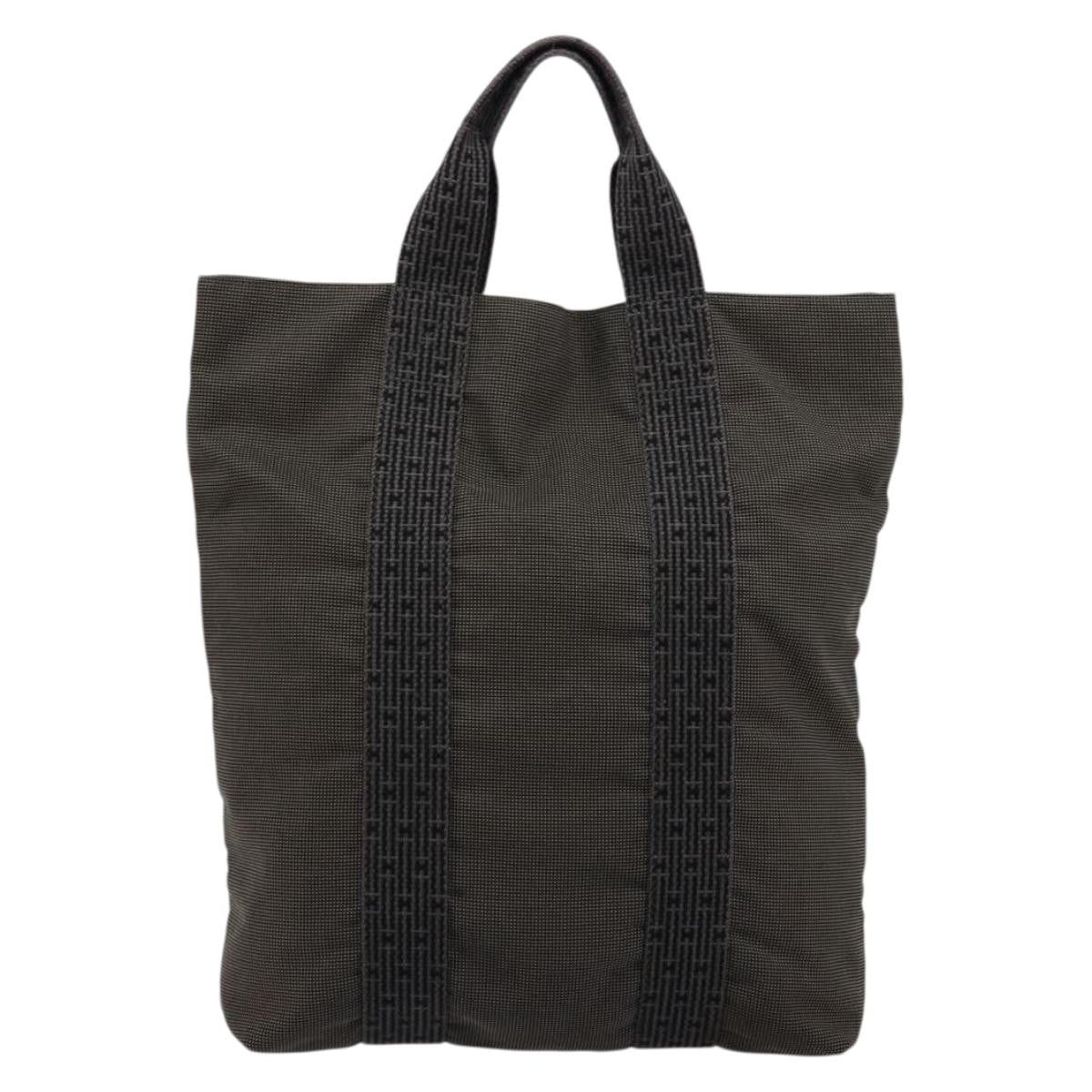 Hermes Fourre-Tout Herline Fourre-Tout Herline Gray Canvas Tote Bag Bag (Pre-Owned)
