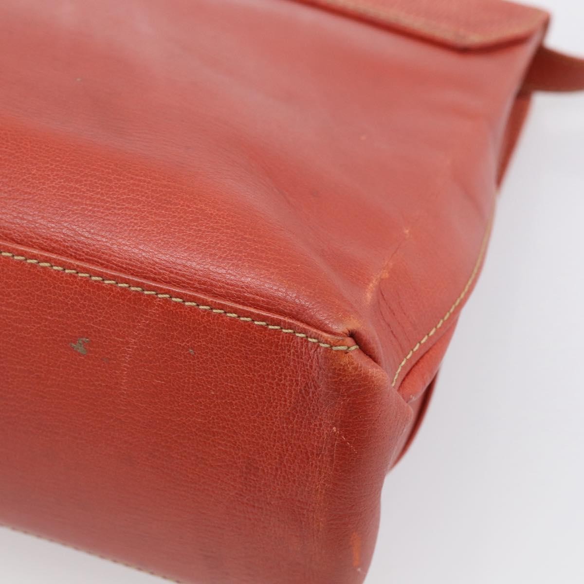 Loewe Vintage Velazquez Top Handle Leather Orange Leather Handbag (Pre-Owned)