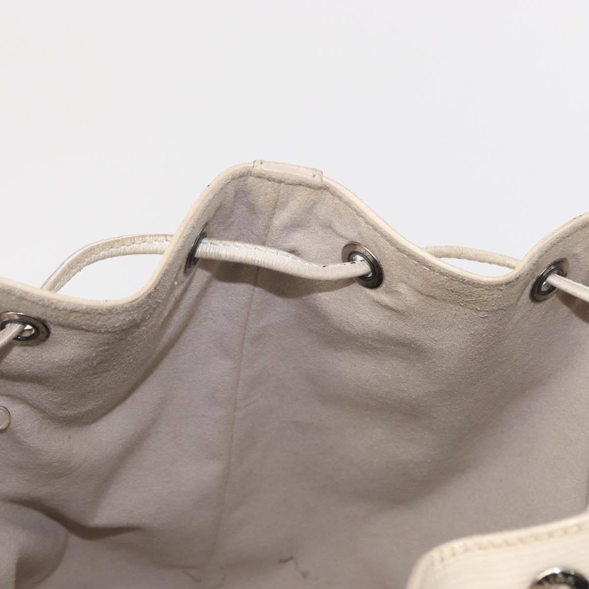 Louis Vuitton Petit Noe Epi Leather White Leather Shoulder Bag Bag (Pre-Owned)