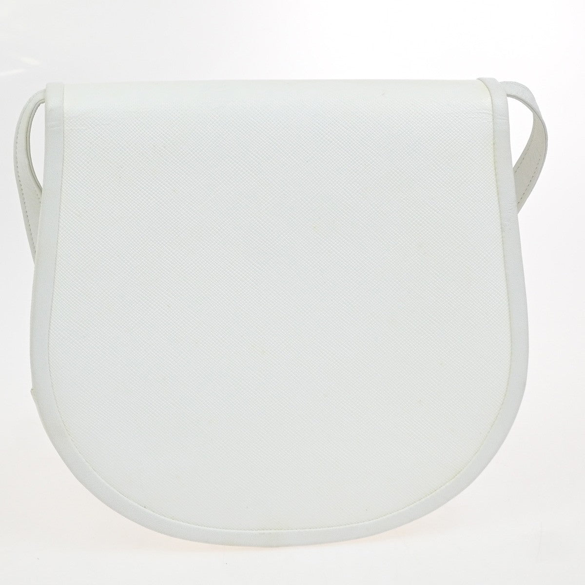 Saint Laurent Vintage Shoulder Bag Leather White Leather Shoulder Bag Bag (Pre-Owned)