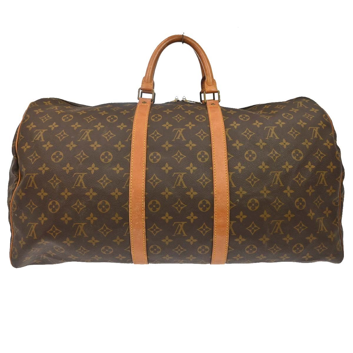 Louis Vuitton Keepall Monogram Canvas Brown Canvas Travel Bag Bag (Pre-Owned)