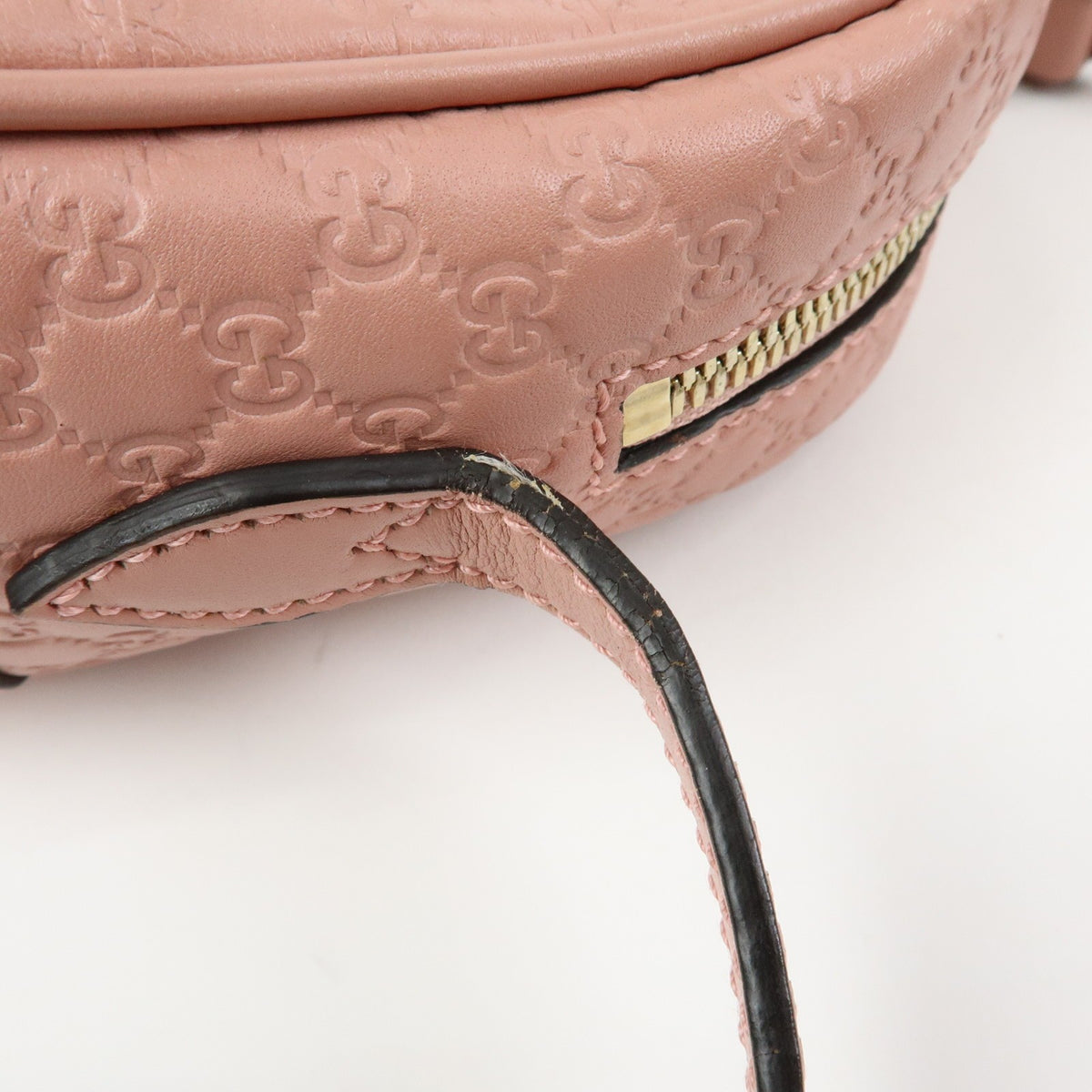 Gucci Bree Disco Microguccissima Leather Pink Leather Crossbody Bag Bag (Pre-Owned)