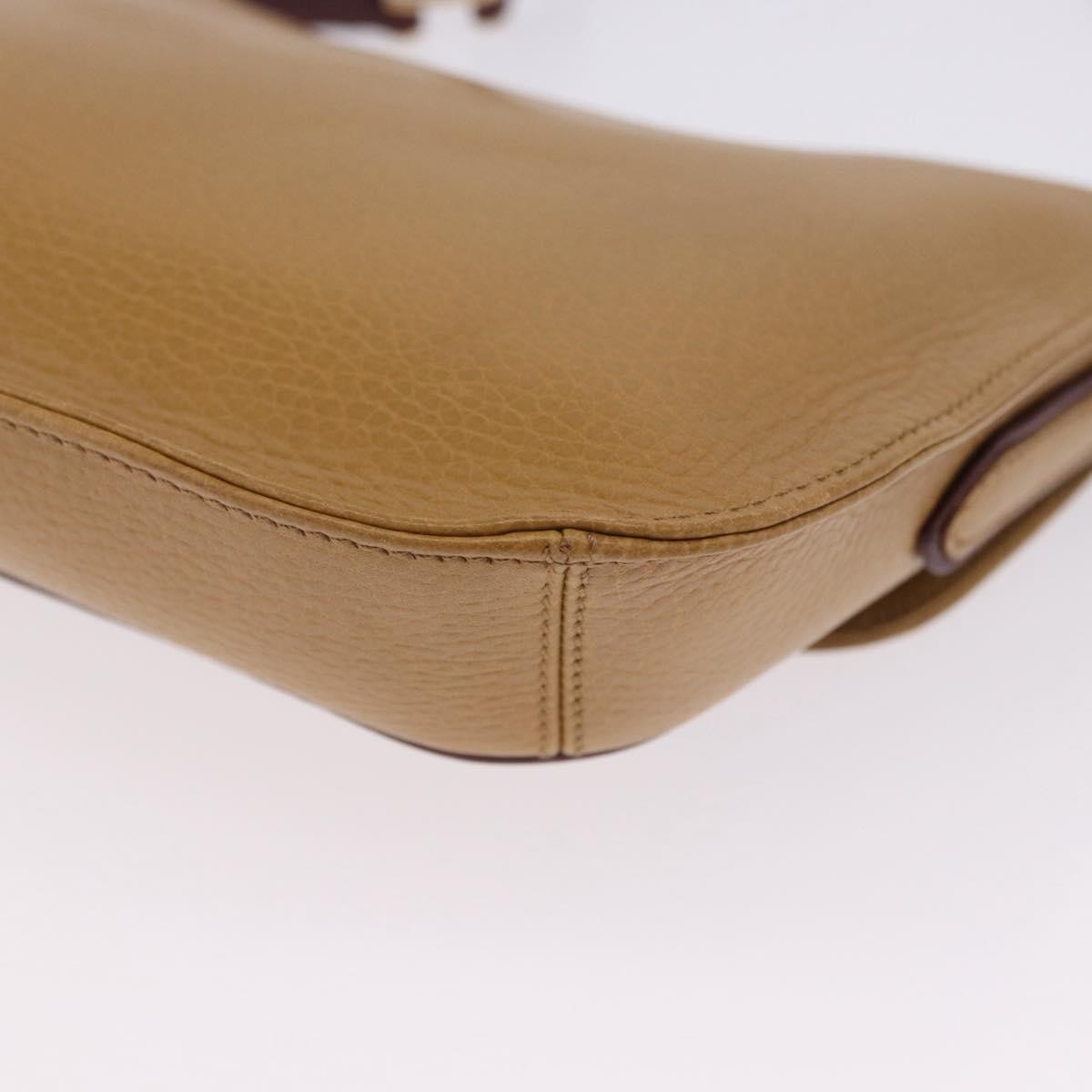 Cartier Must De Cartier Leather Beige Leather Shoulder Bag Bag (Pre-Owned)