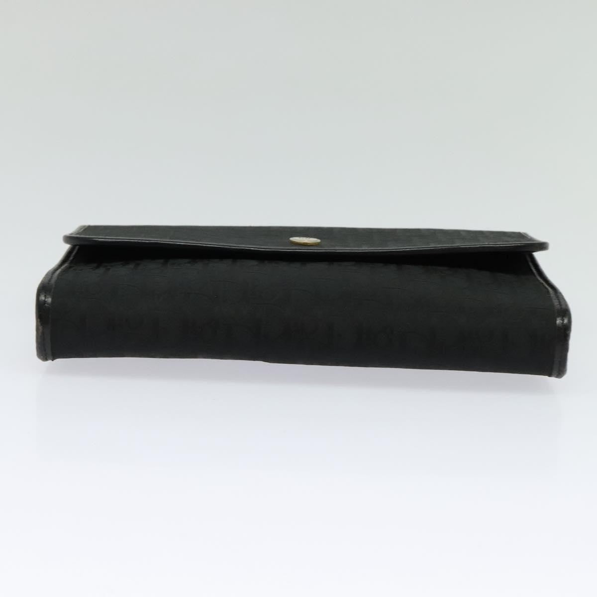 Christian Dior Vintage Trotter Flap Canvas Black Canvas Shoulder Bag Bag (Pre-Owned)