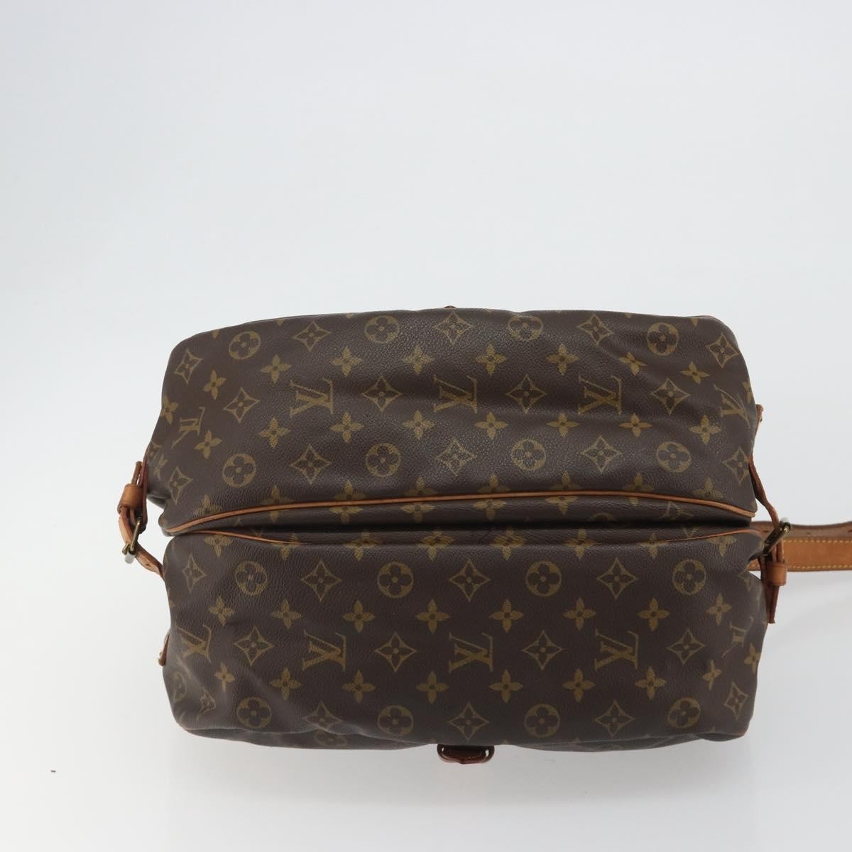 Louis Vuitton Saumur Monogram Canvas Brown Canvas Shoulder Bag Bag (Pre-Owned)