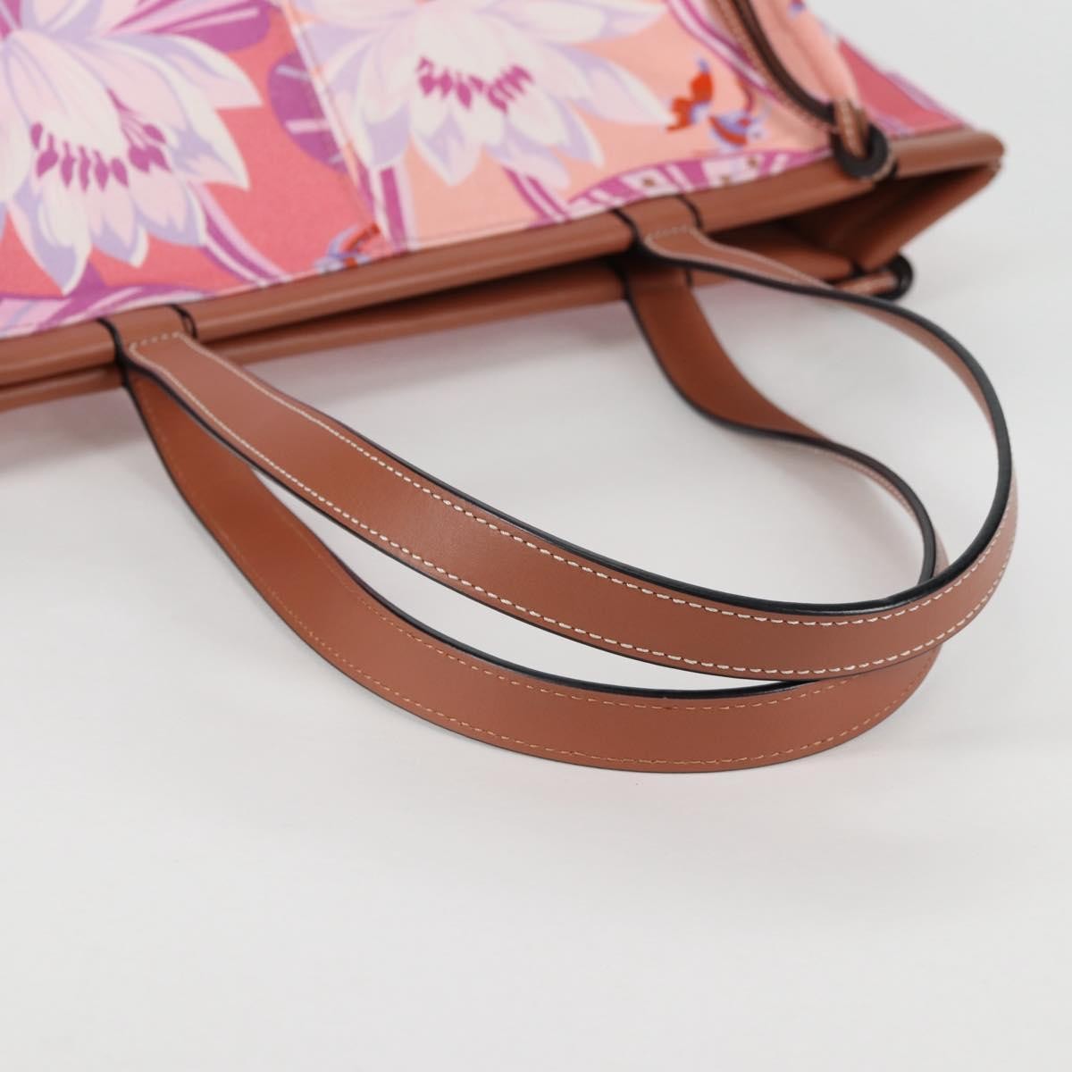 Loewe Paula's Ibiza Cushion Printed Canvas Pink Canvas Tote Bag Bag (Pre-Owned)