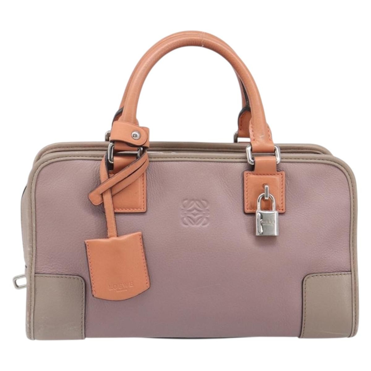 Loewe Amazona Leather Pink Leather Handbag (Pre-Owned)