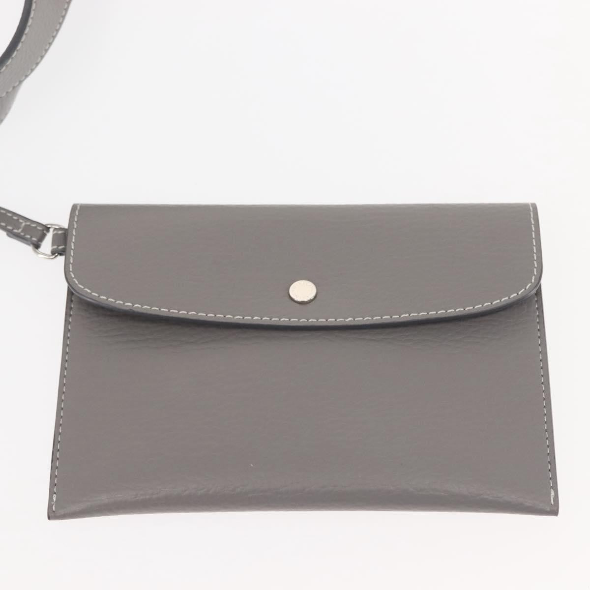 Stella Mccartney Alter Tote Leather Gray Leather Tote Bag Bag (Pre-Owned)