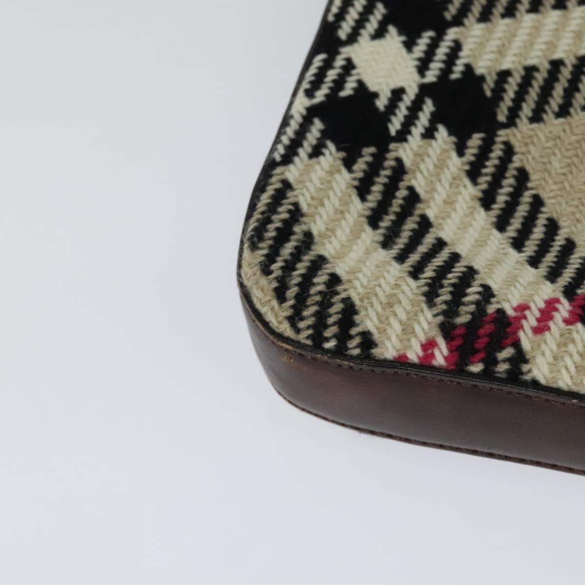 Burberry Nova Check Canvas Beige Canvas Shoulder Bag Bag (Pre-Owned)