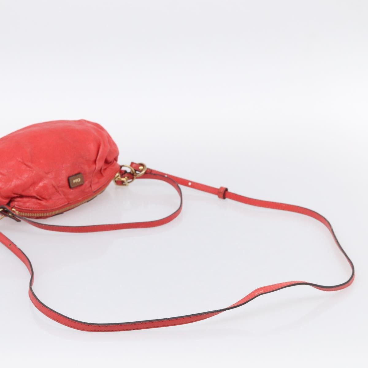 Chloe 2Way Shoulder Bag Leather Red Leather Shoulder Bag Bag (Pre-Owned)