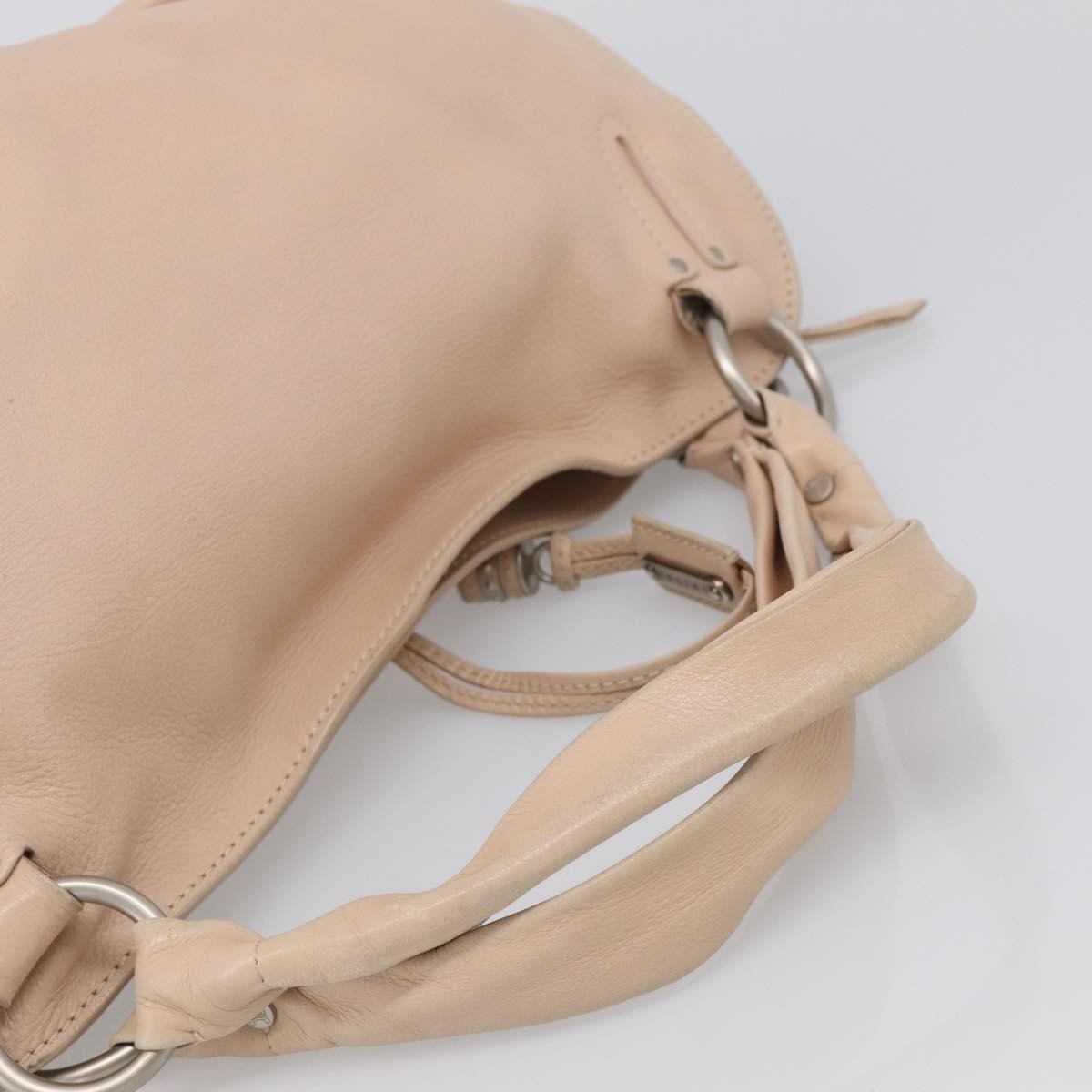 Celine Bittersweet Leather Beige Leather Handbag (Pre-Owned)