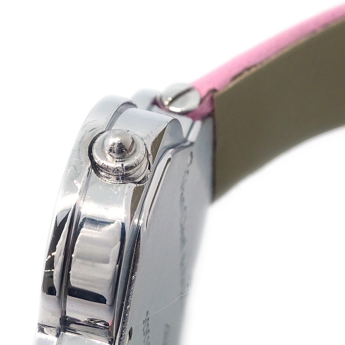 Van Cleef & Arpels Alhambra Quartz White Gold And Satin With Diamond Bezel And Mother Of Pearl Watch (Pre-Owned)