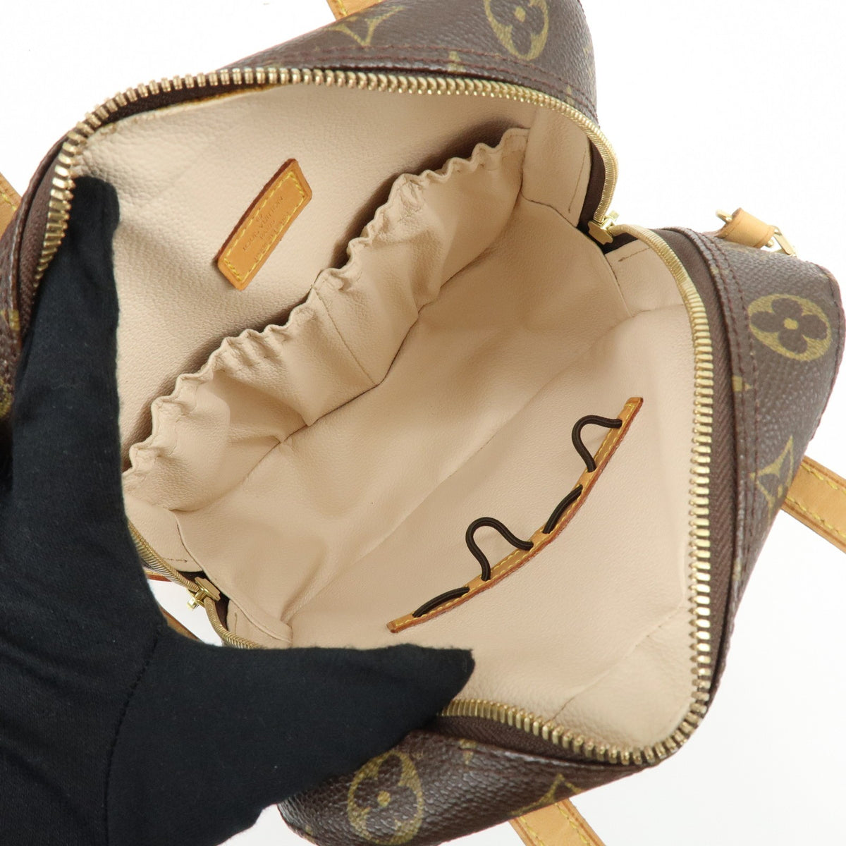 Louis Vuitton Spontini Monogram Canvas Brown Canvas Handbag (Pre-Owned)