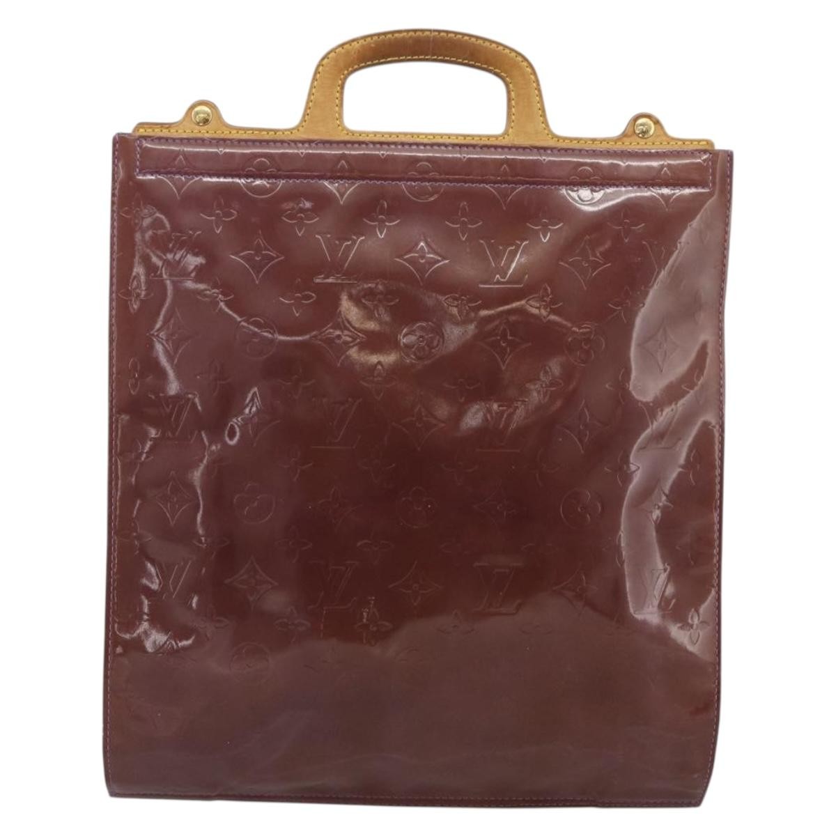 Louis Vuitton Stanton Monogram Vernis Purple Patent_Leather Tote Bag Bag (Pre-Owned)