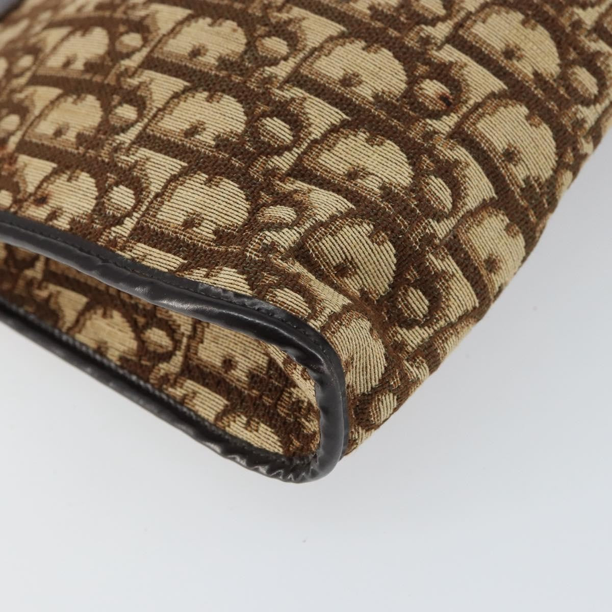 Christian Dior Vintage Trotter Canvas Beige Canvas Shoulder Bag Bag (Pre-Owned)