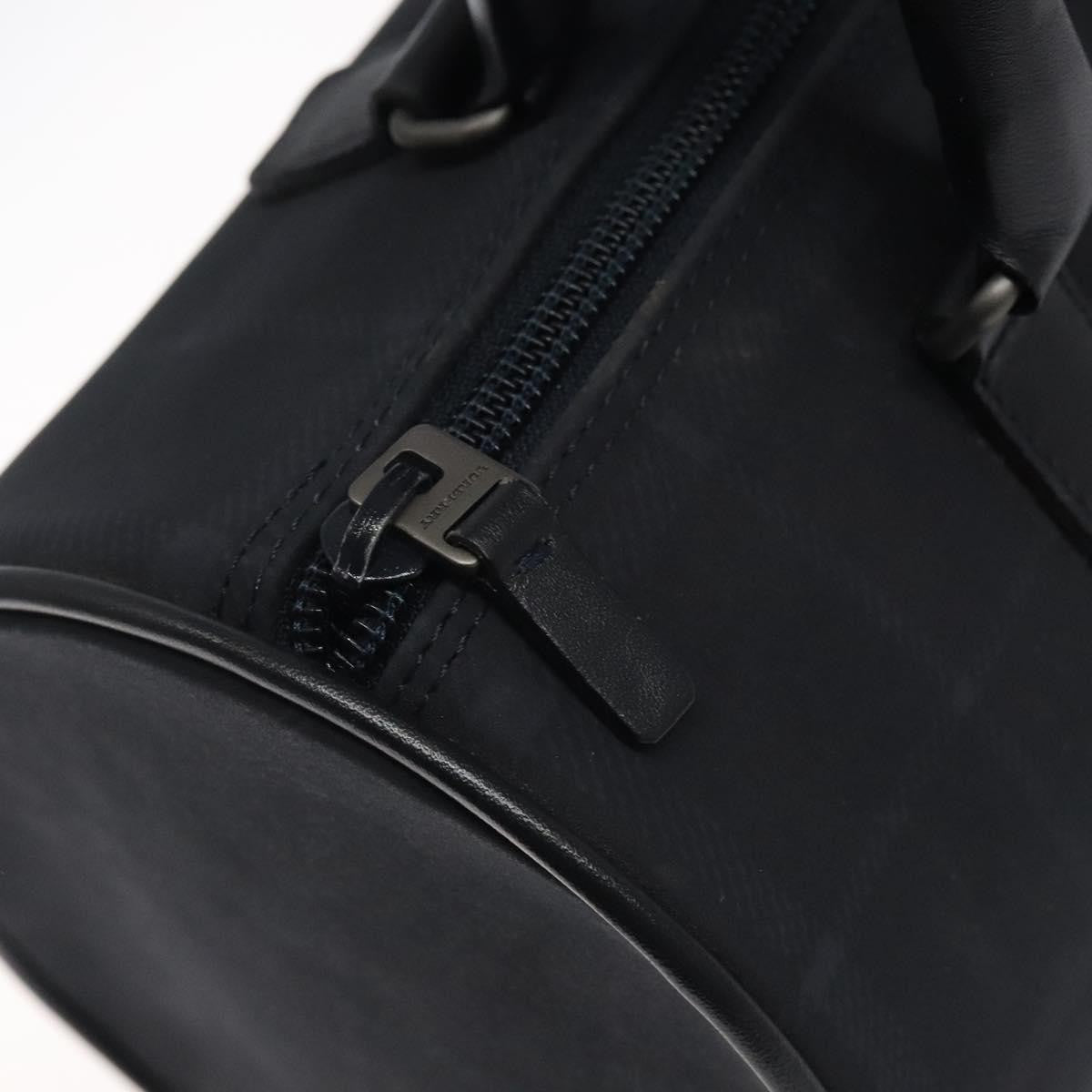 Burberry Nova Check Nova Check Canvas Navy Canvas Handbag (Pre-Owned)