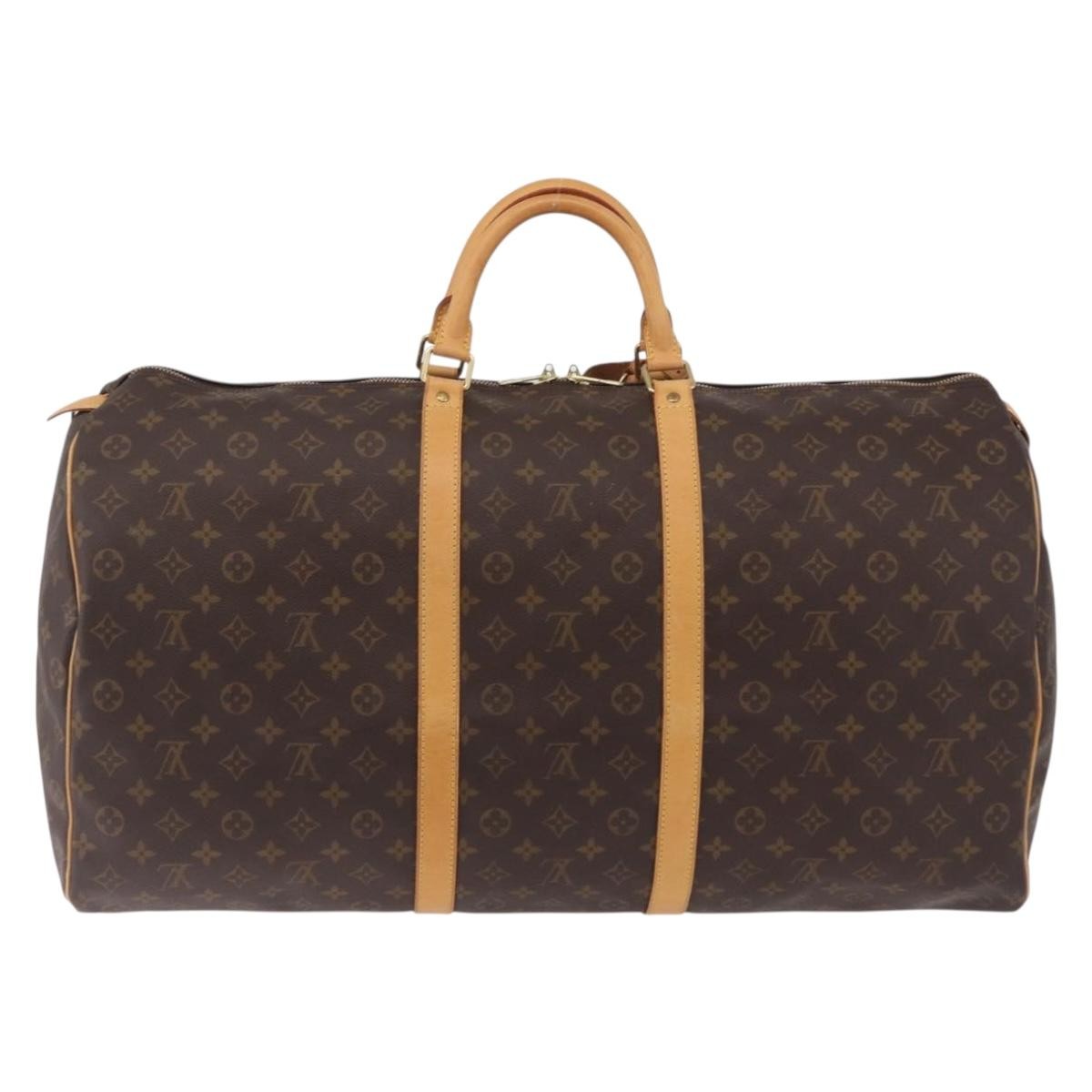 Louis Vuitton Keepall Monogram Canvas Brown Canvas Travel Bag Bag (Pre-Owned)
