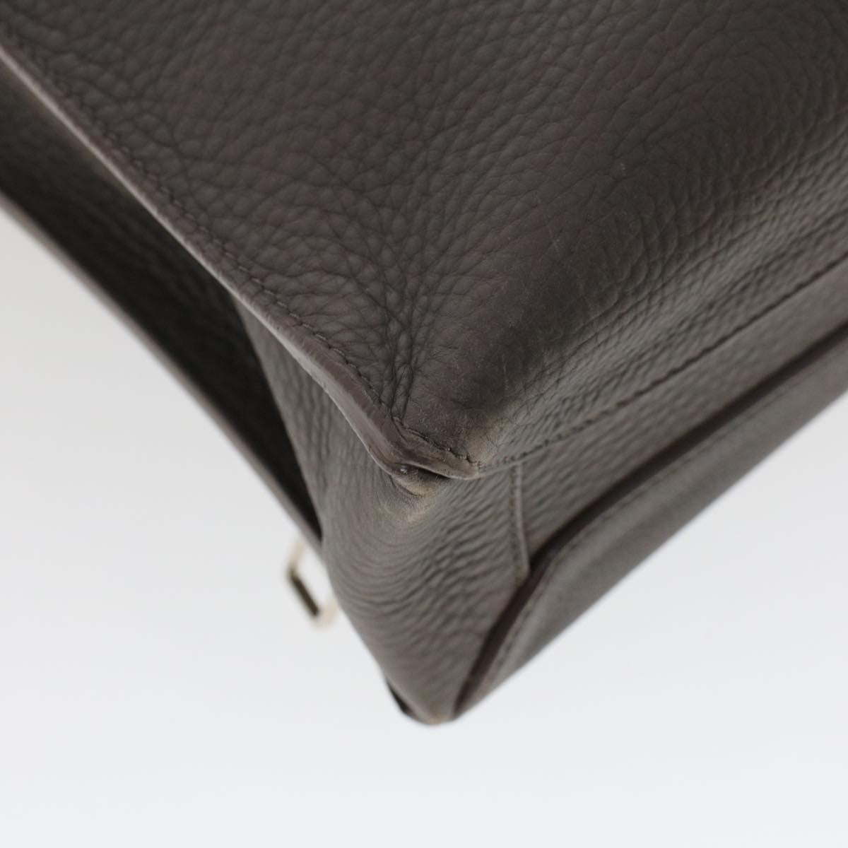 Louis Vuitton Naxos Leather Gray Leather Shoulder Bag Bag (Pre-Owned)