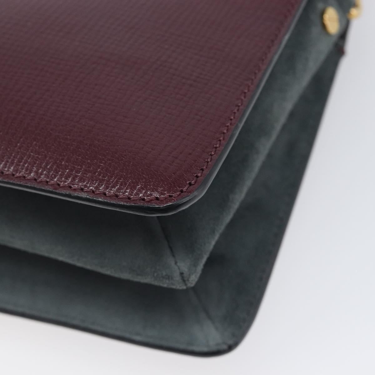 Givenchy Cross 3 Leather Burgundy Leather Crossbody Bag Bag (Pre-Owned)
