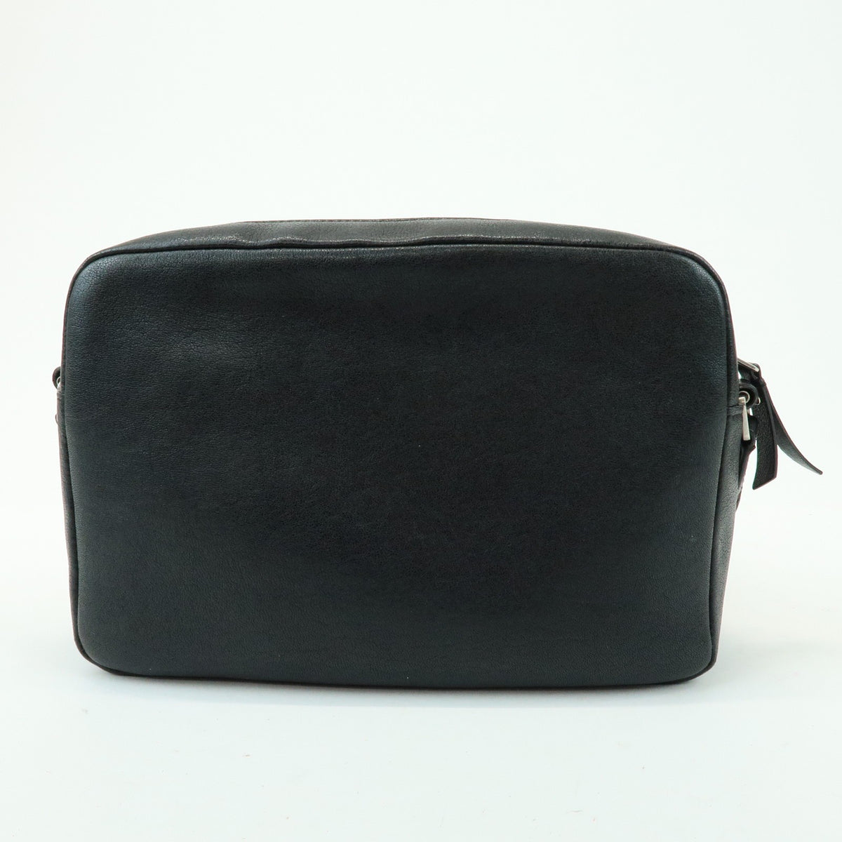 Saint Laurent Lou Camera Leather Black Leather Handbag (Pre-Owned)