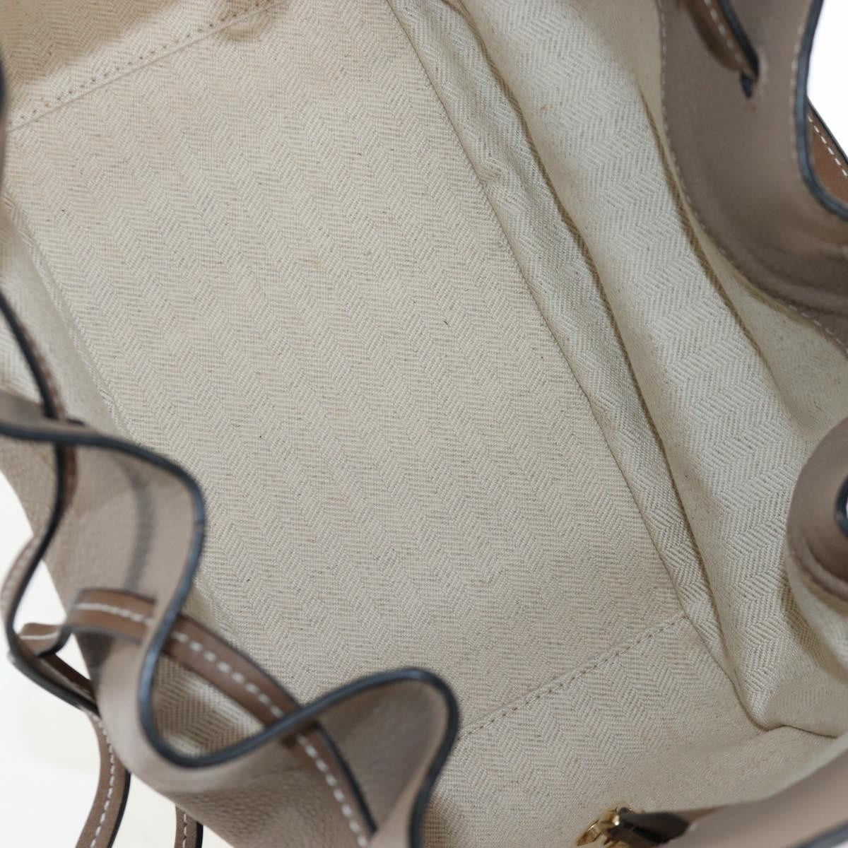 Loewe Hammock Leather Beige Leather Handbag (Pre-Owned)