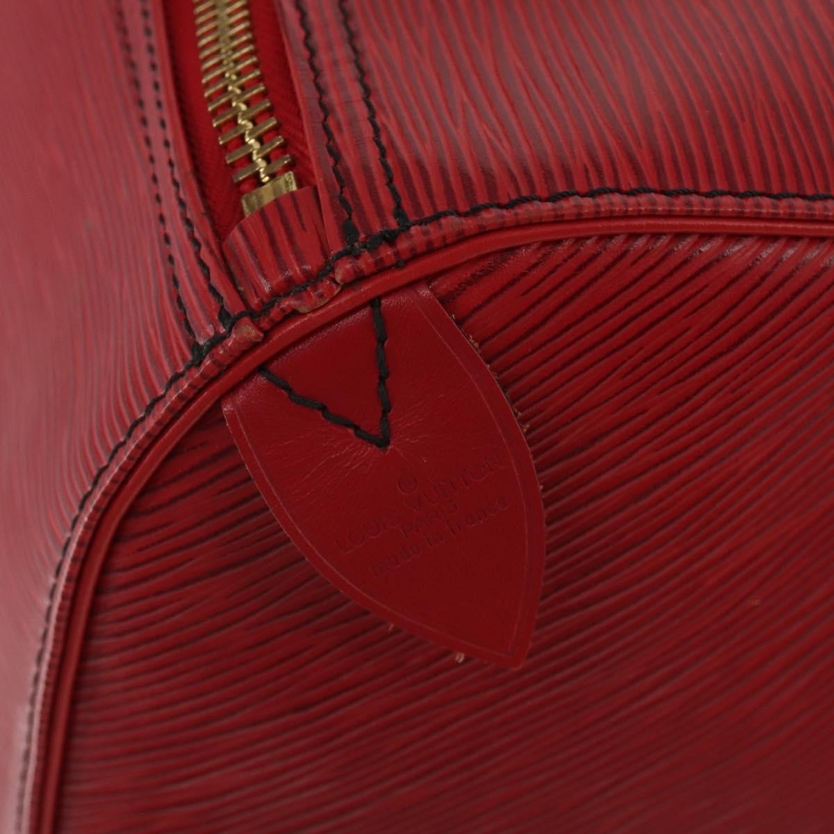 Louis Vuitton Keepall Epi Red Leather Travel Bag Bag (Pre-Owned)