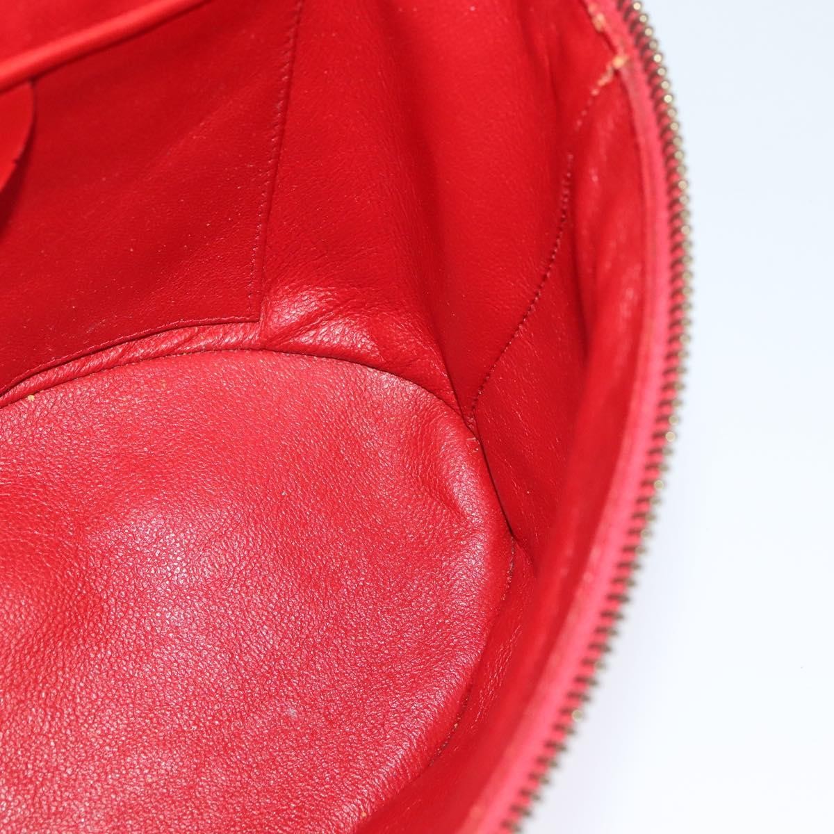 Celine Vanity Leather Red Leather Shoulder Bag Bag (Pre-Owned)