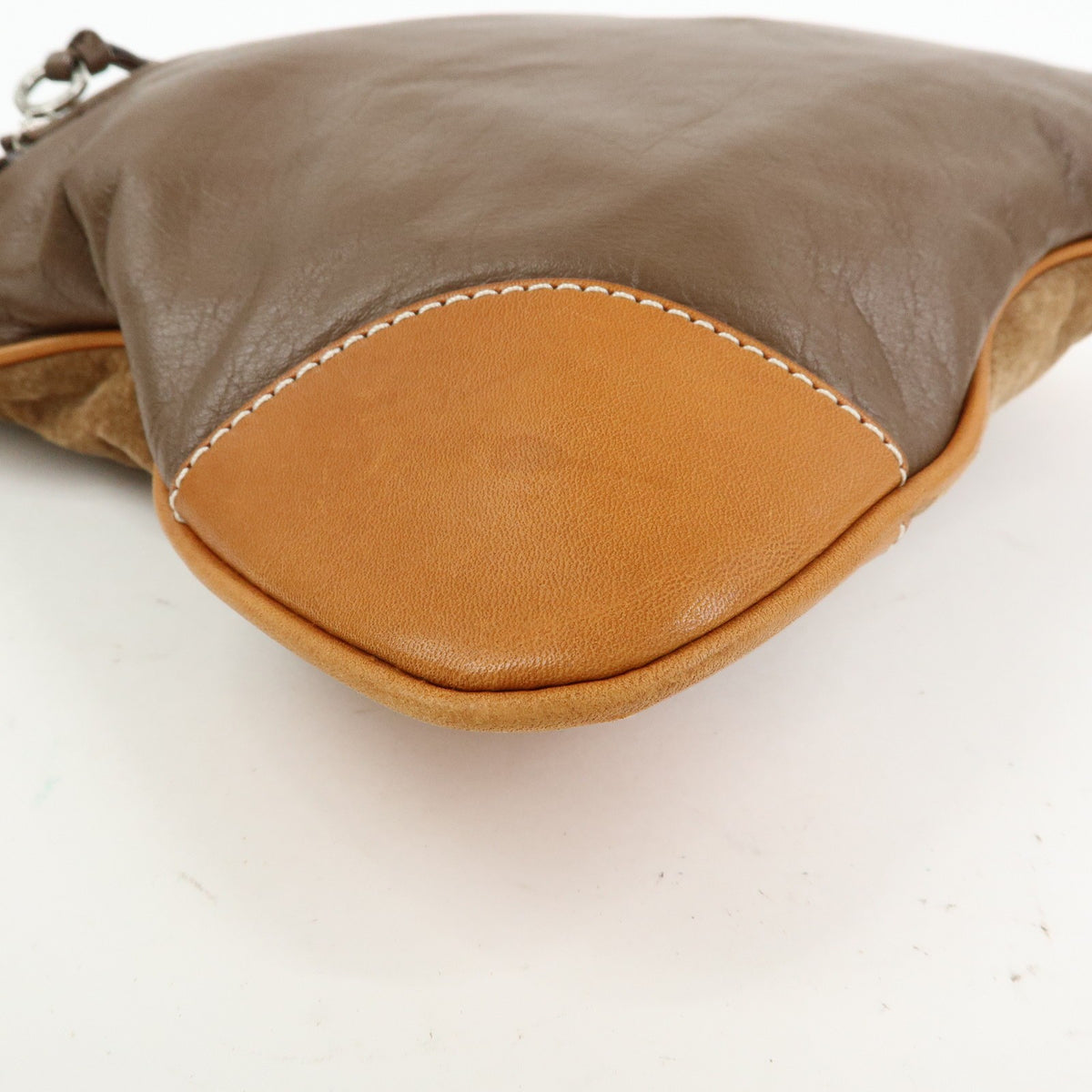Burberry Blue Label Suede Brown Suede Shoulder Bag Bag (Pre-Owned)