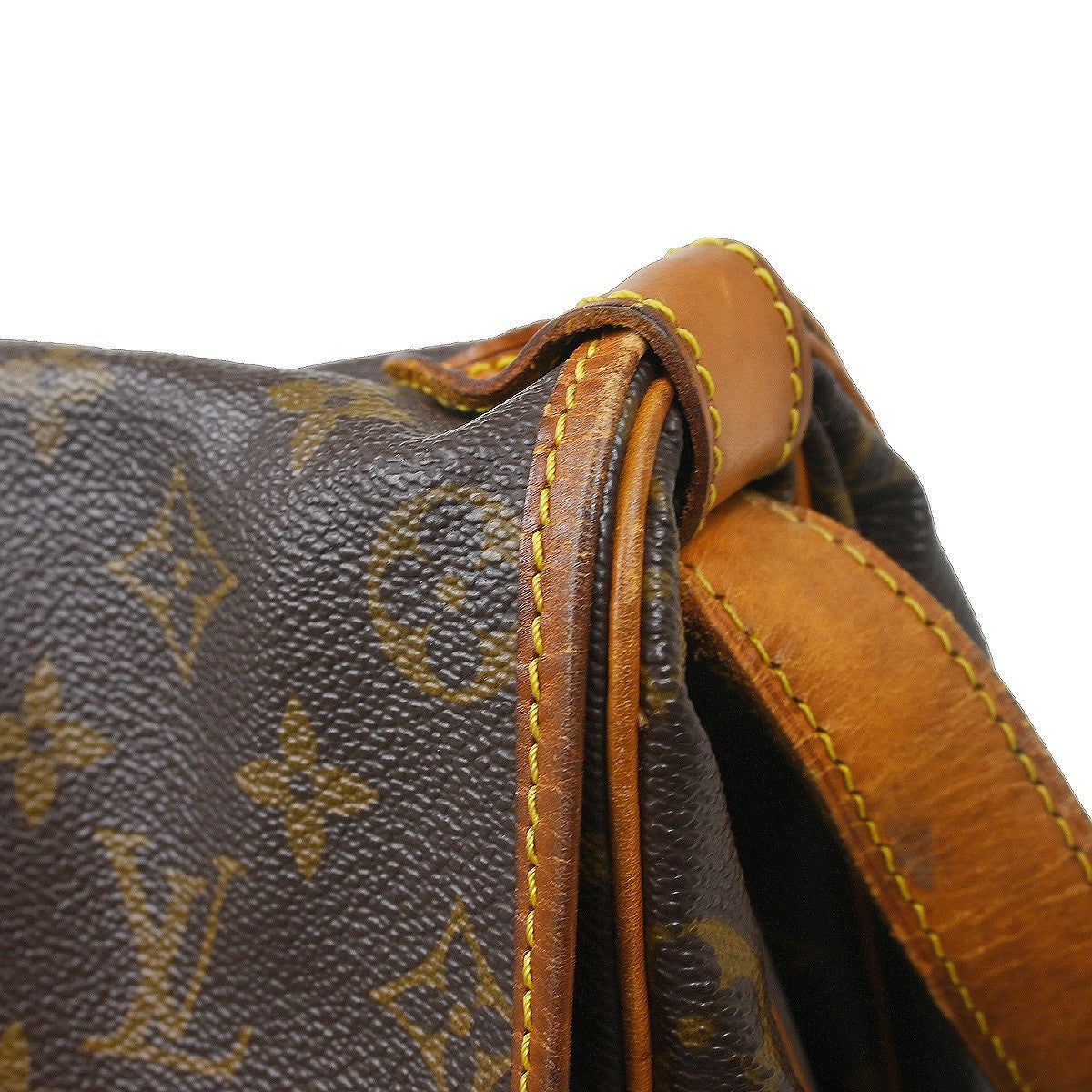 Louis Vuitton Saumur Monogram Canvas Brown Canvas Handbag (Pre-Owned)