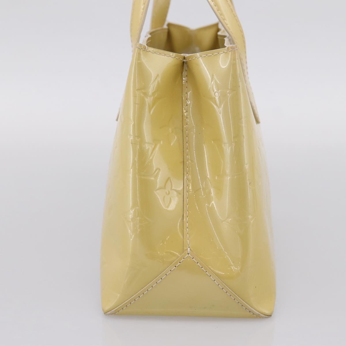 Louis Vuitton Wilshire Monogram Vernis Yellow Patent_Leather Handbag (Pre-Owned)