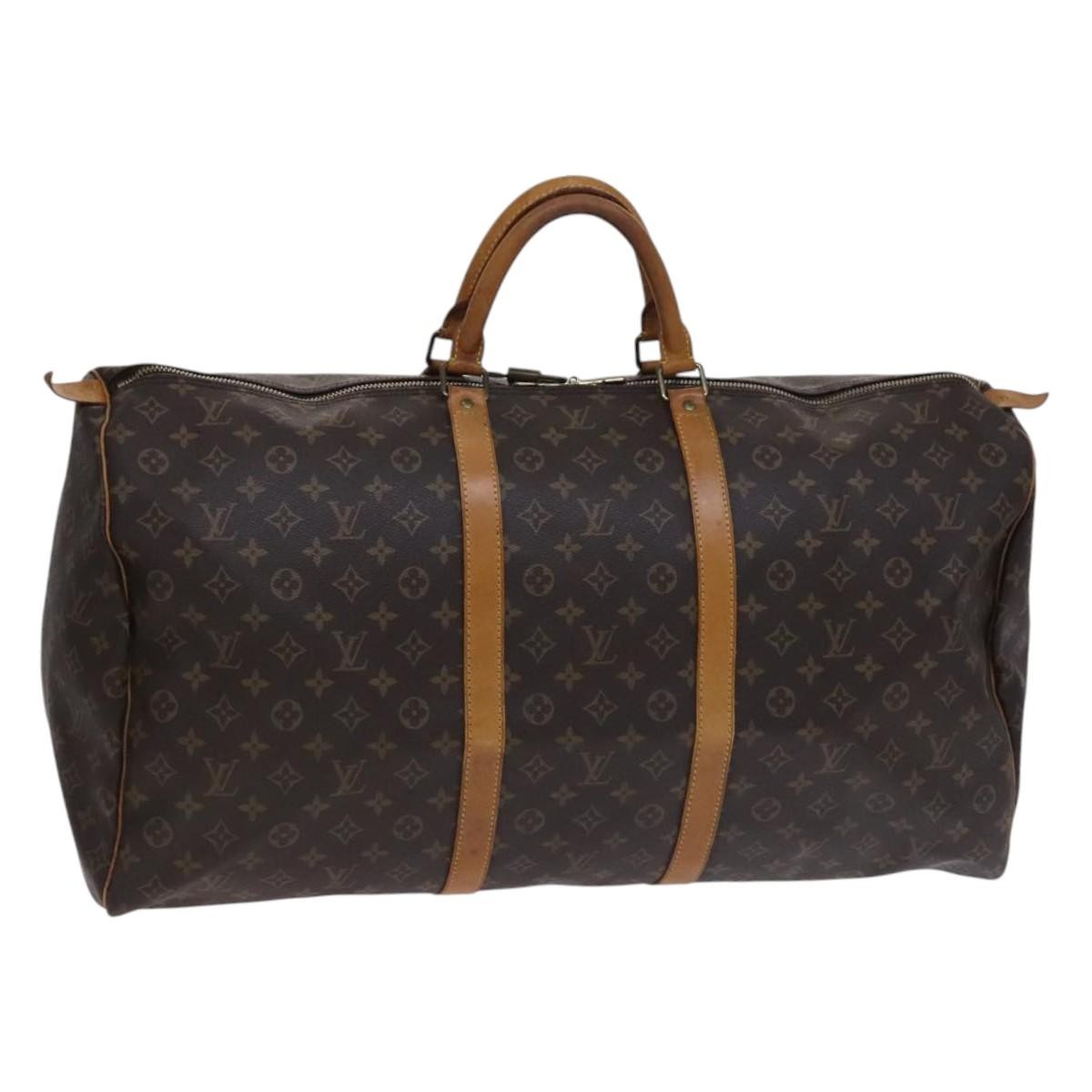 Louis Vuitton Keepall Monogram Canvas Brown Canvas Travel Bag Bag (Pre-Owned)