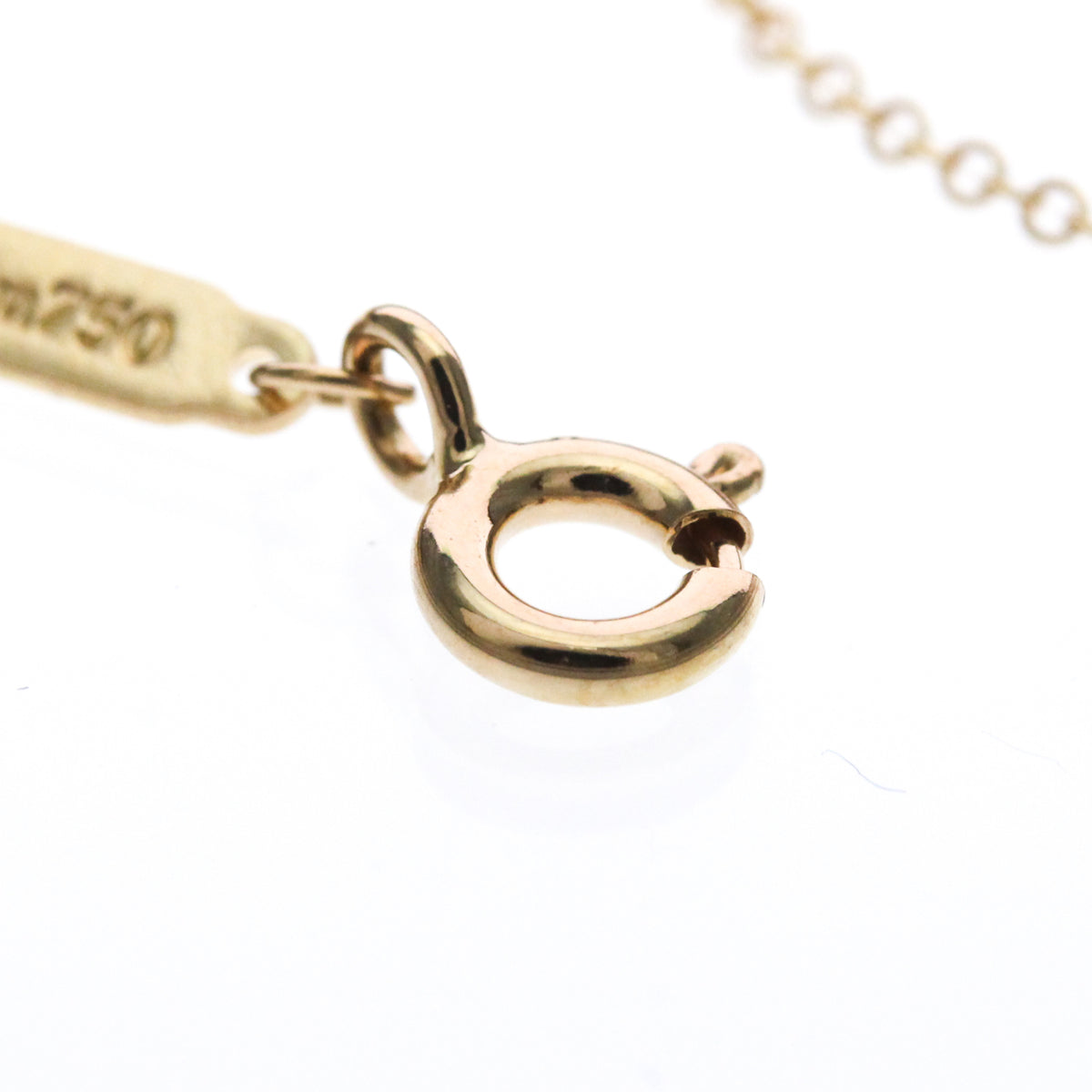 Tiffany & Co. T Smile Pendant 18K Rose Gold Gold Pink_Gold Necklace Jewelry (Pre-Owned)