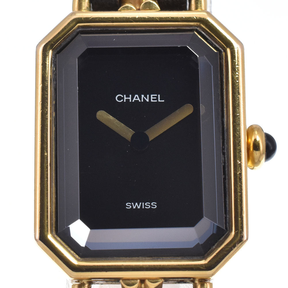Chanel Premiere Rock Quartz Stainless Steel And Leather Watch (Pre-Owned)