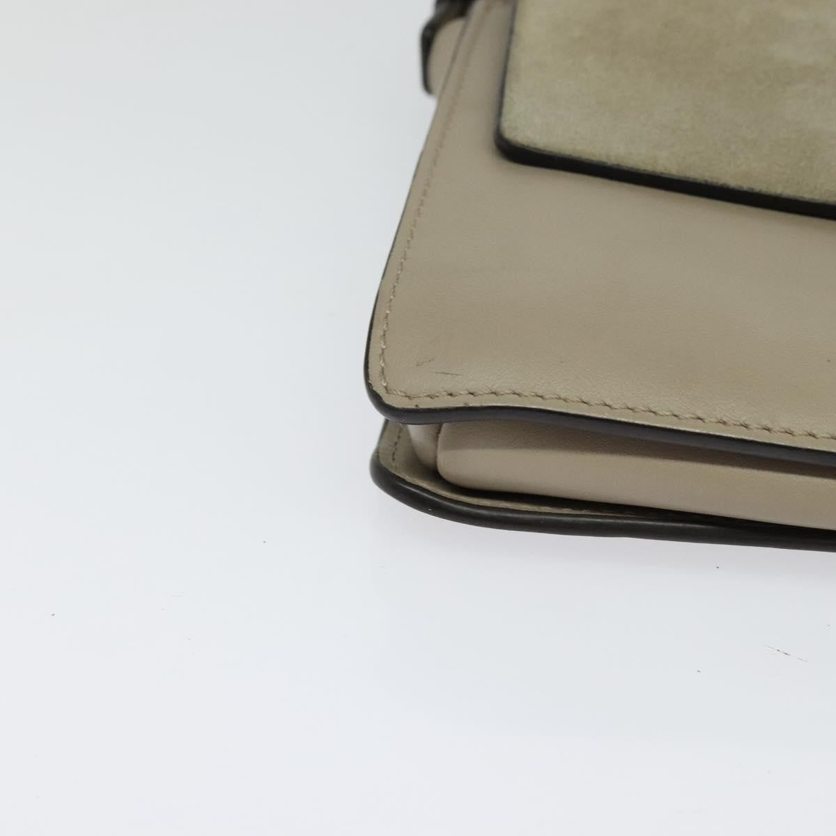 Chloe Faye Leather And Suede Beige Leather Bag (Pre-Owned)