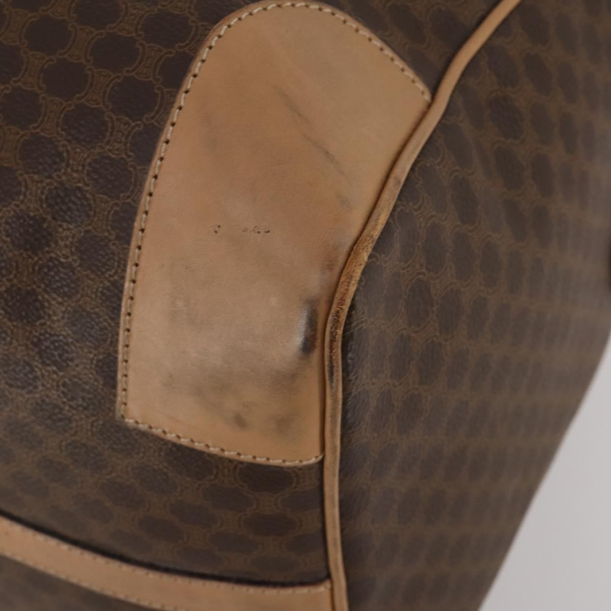 Celine Vintage Canvas Brown Canvas Travel Bag Bag (Pre-Owned)