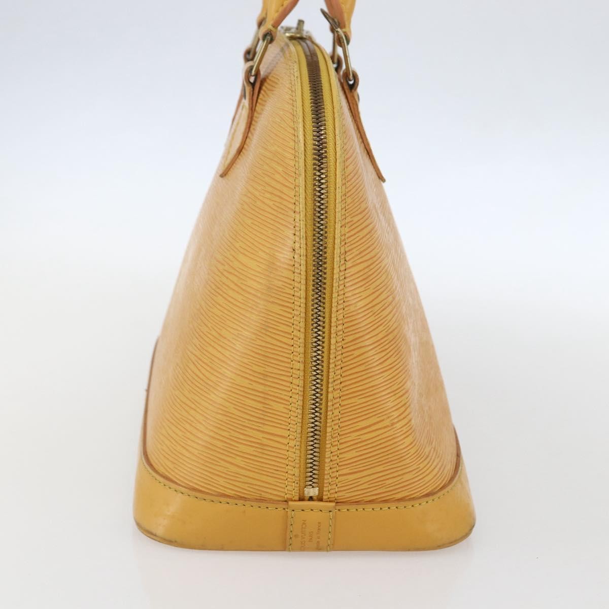 Louis Vuitton Alma Epi Leather Yellow Leather Handbag (Pre-Owned)