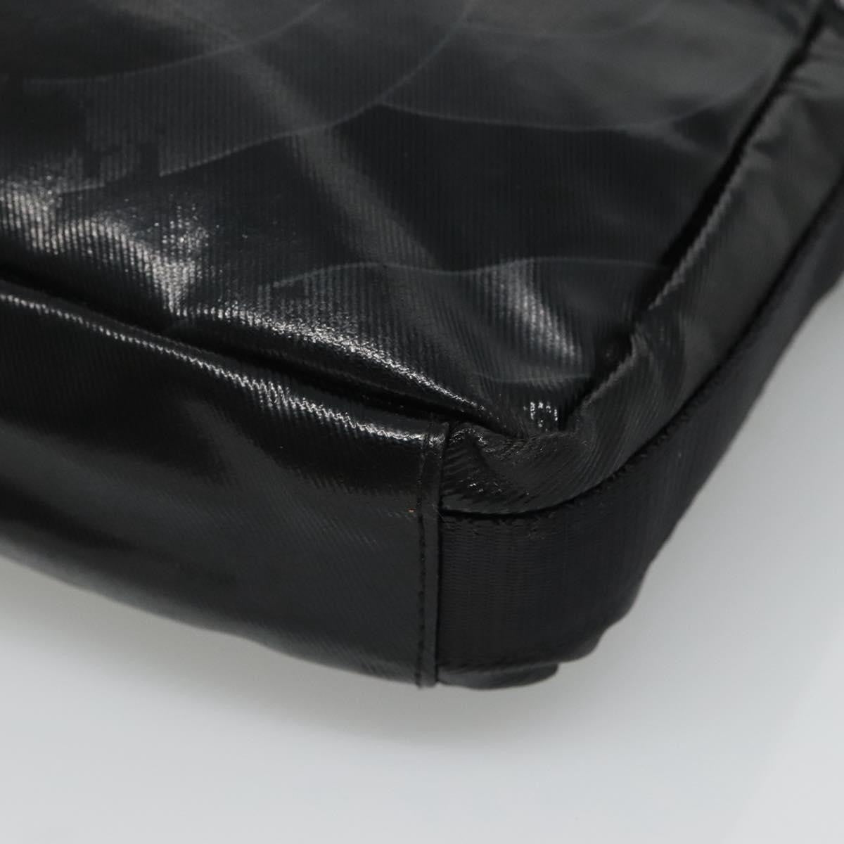 Chanel Sport Line Messenger Coated Canvas Black Canvas Shoulder Bag Bag (Pre-Owned)