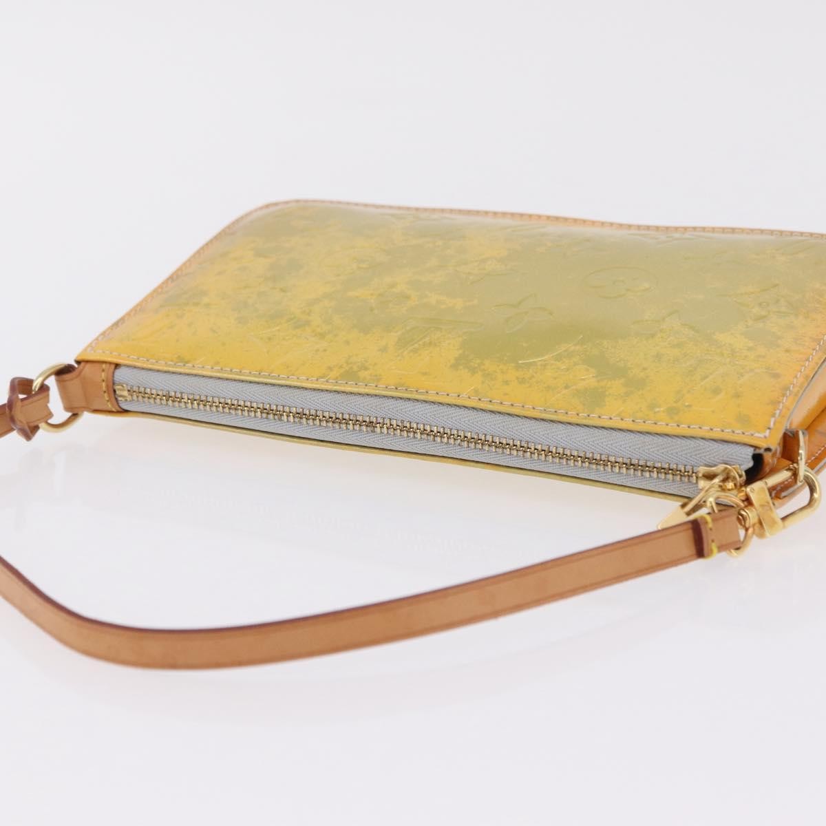Louis Vuitton Lexington Pochette Monogram Vernis Yellow Patent_Leather Clutche & Pouche Bag (Pre-Owned)