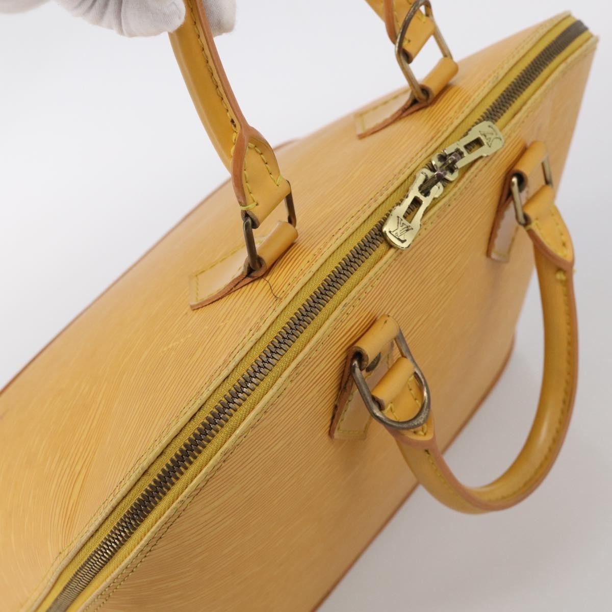 Louis Vuitton Vintage Alma Epi Leather Yellow Leather Handbag (Pre-Owned)