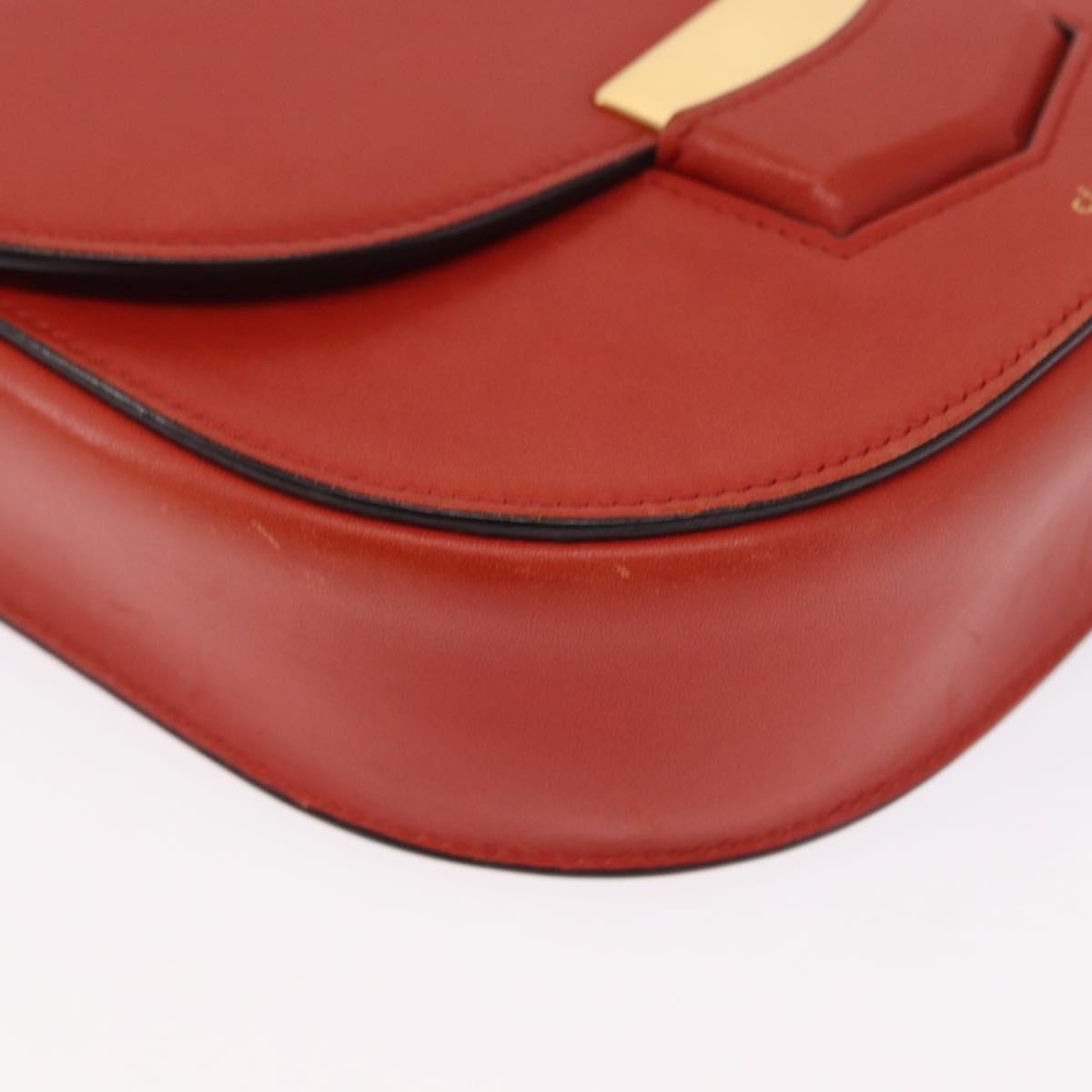 Celine Trotteur Messenger Calfskin Orange Leather Shoulder Bag Bag (Pre-Owned)