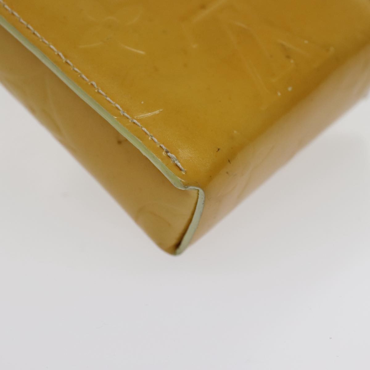 Louis Vuitton Walker Monogram Vernis Yellow Patent_Leather Clutche & Pouche Bag (Pre-Owned)