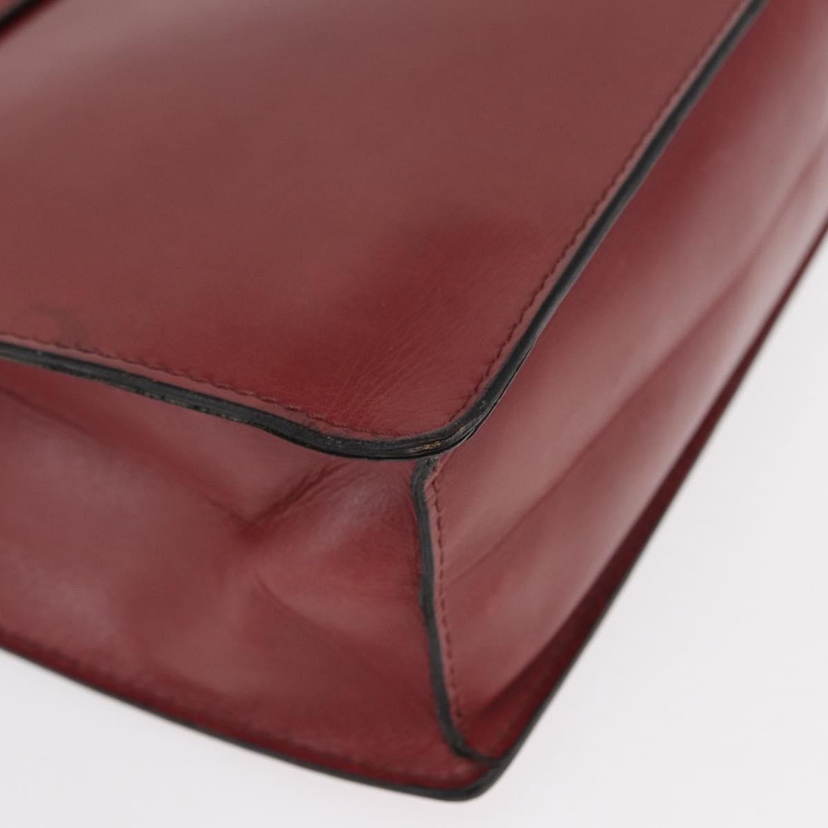 Celine Handbag Leather Red Leather Handbag (Pre-Owned)
