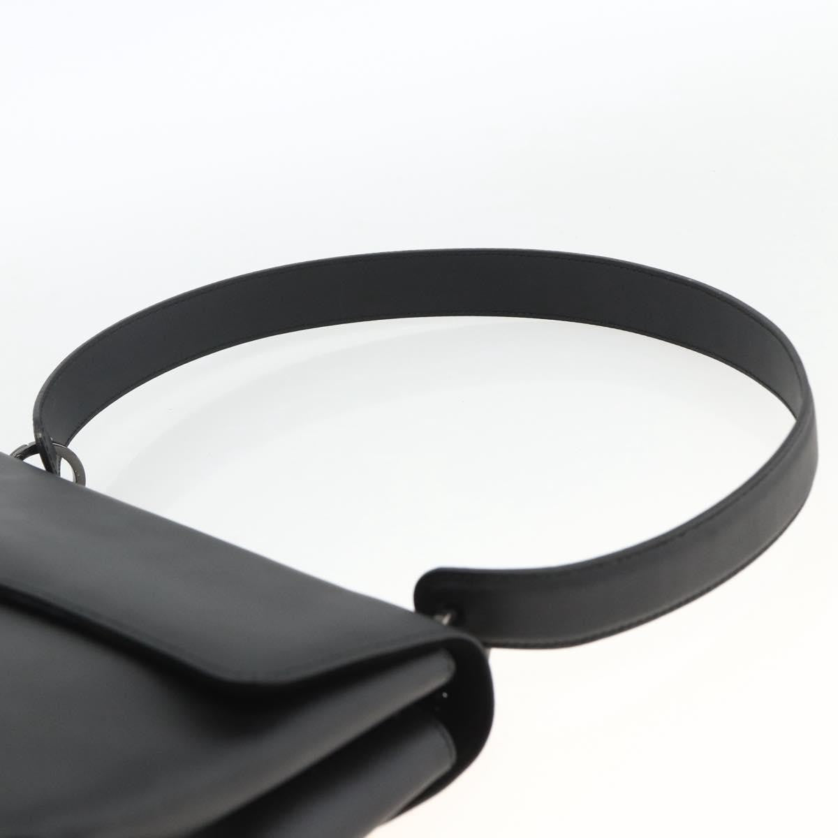 Salvatore Ferragamo Vala Canvas Black Canvas Shoulder Bag Bag (Pre-Owned)